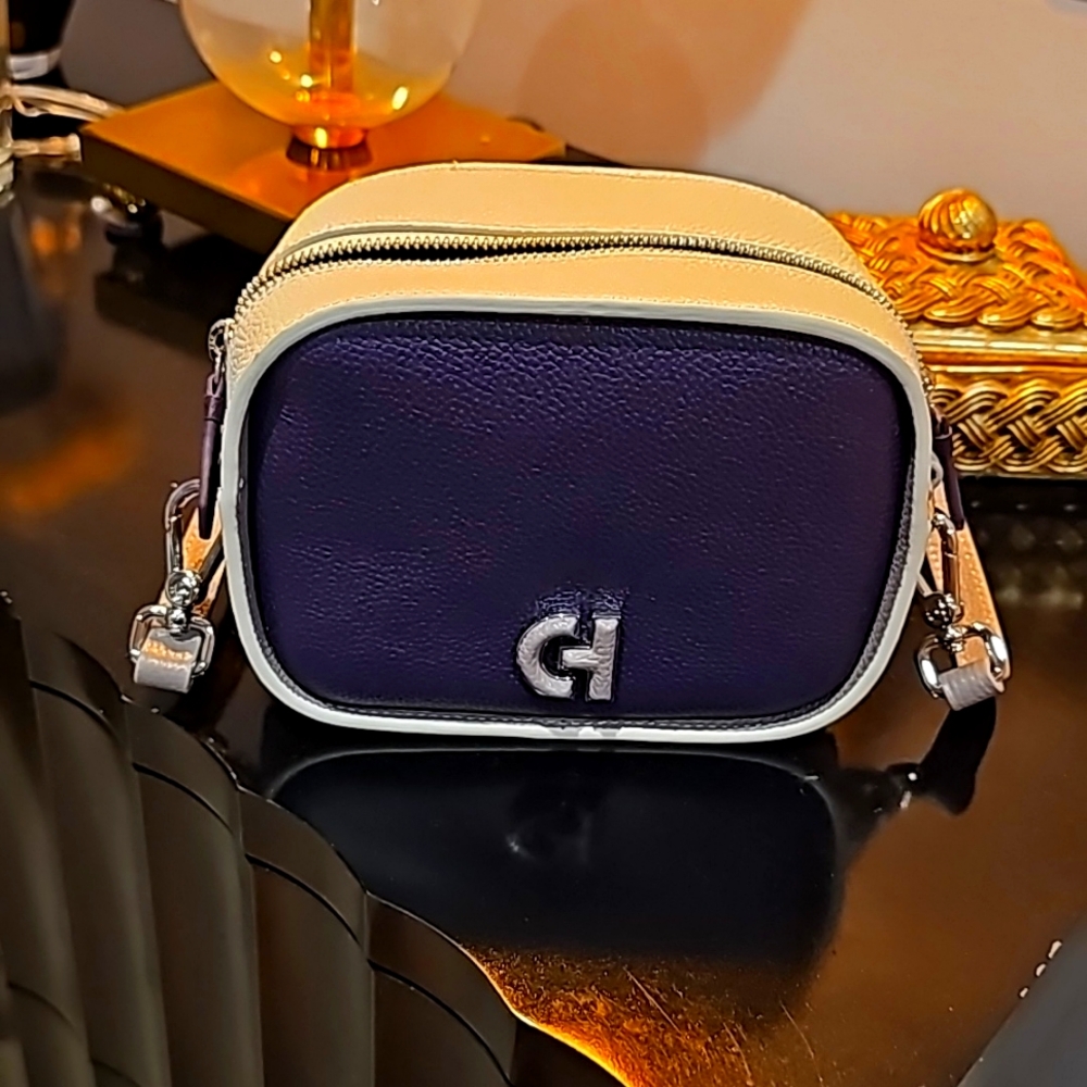 Cole Haan 5" x 7"  leather Camera bag